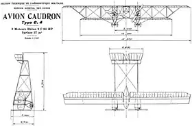 vue en plan de l’avion