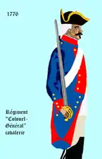 régiment Colonel-Général cavalerie de 1776 à 1779