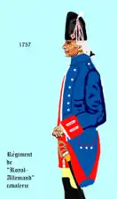 régiment Royal-Allemand cavalerie de 1757 à 1762