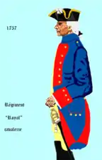 régiment Royal cavalerie de 1757 à 1762