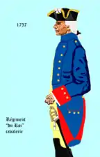 régiment du Roi cavalerie de 1757 à 1762