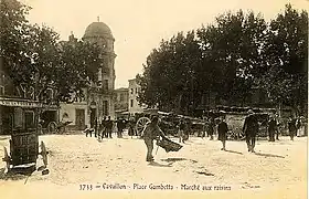 Marché aux raisins, place Gambetta