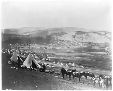 Camp de cavalerie près de Balaklava.