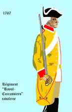 régiment des Cuirassiers du Roi de 1767 à 1776