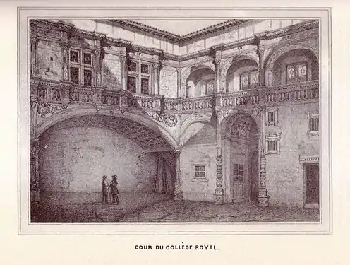 Bernuy : dessin de la cour, du XIXe siècle