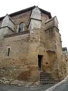 Chevet de l'ancienne église Saint-Jean-Baptiste de Cazaubon