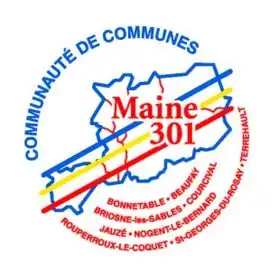 Blason de Communauté de communes Maines 301