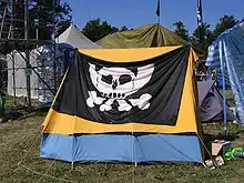 Une tente au Chaos Communication Camp