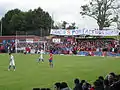 Match éliminatoie contre l'Águilas CF au Stade de La Cruz