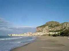 Plage de Cefalù.