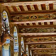 Plafond à la française. Galerie des cerfs, château de Fontainebleau.