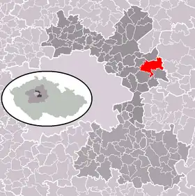 Localisation de Čelákovice