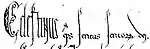 Signature de Célestin III