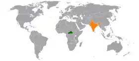Inde et République centrafricaine
