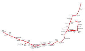 Voir la carte de la ligne.