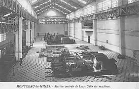 La salle de machines.