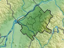 Voir sur la carte topographique du Centre-du-Québec