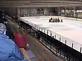 Entraînement de ringuette sur la patinoire Jean Trottier,