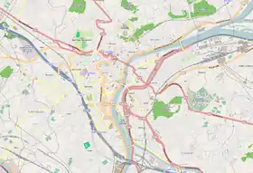 (Voir situation sur carte : centre de Liège)