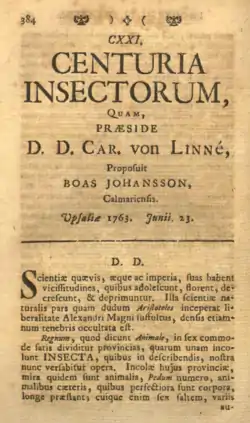 Image illustrative de l’article Centuria insectorum