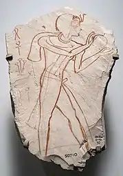 Esquisse sur ostracon calcaire. British Museum