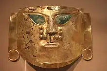 Masque de cérémonie, Pérou, vallée La Leche, 900-1100.