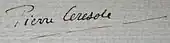 signature de Pierre Ceresole
