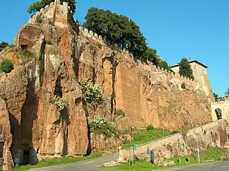 Appareil en pierre de taille des contreforts fortifiés de Cerveteri.