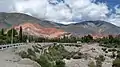 La montagne aux sept couleurs vue depuis la route