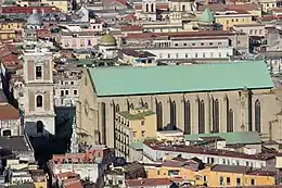 Façade de Santa Chiara à Naples.