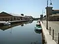 Le canal arrivant des salines de Cervia