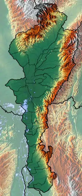 Voir sur la carte topographique du Cesar (administrative)