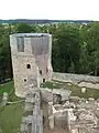 Rétablissement du volume des tours en bois, en 2008