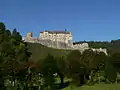 Le château, vu du lit de la Sazava