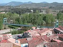 Vue générale du pont de Cessenon.