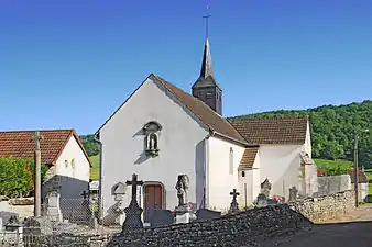 L'église dans son enclos.