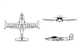 vue en plan de l’avion