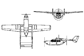 vue en plan de l’avion