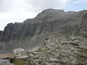 Pic de Cestrède depuis le col de Culaus.