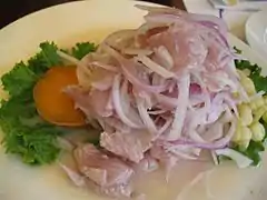 Ceviche (côte pacifique d'Amérique latine).