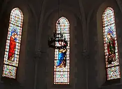 Vitraux du chœur de l'église Saint Julien.