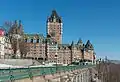 Le château vu depuis la Terrasse Dufferin.