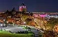 Le château Frontenac de nuit. Juin 2020.