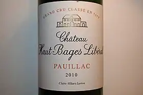 Image illustrative de l'article Château Haut-Bages Libéral