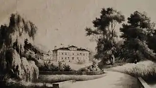 Le château dit Saint-Paul, vers 1830.