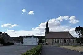 Le château, le bâtiment Soufflet et l'église Saint-Martin.