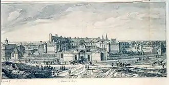Le château d'Anet au XVIIIe siècle par Rigaud.