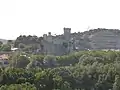 Château de Beaucaire vu de Tarascon, juillet 2012.