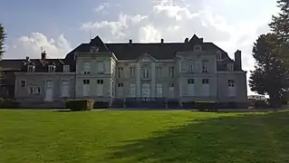 Château de Bernicourt, vue nord-ouest depuis le parc