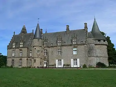 Château de Bonnefontaine. Façade Ouest